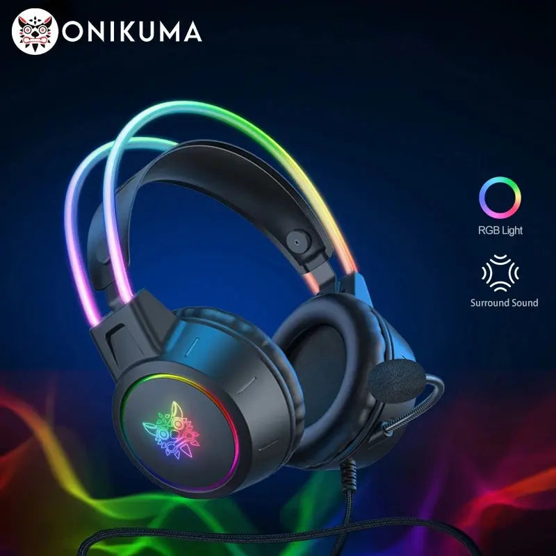 Fone De Ouvido Gamer Headset Onikuma X15 Pro Rgb